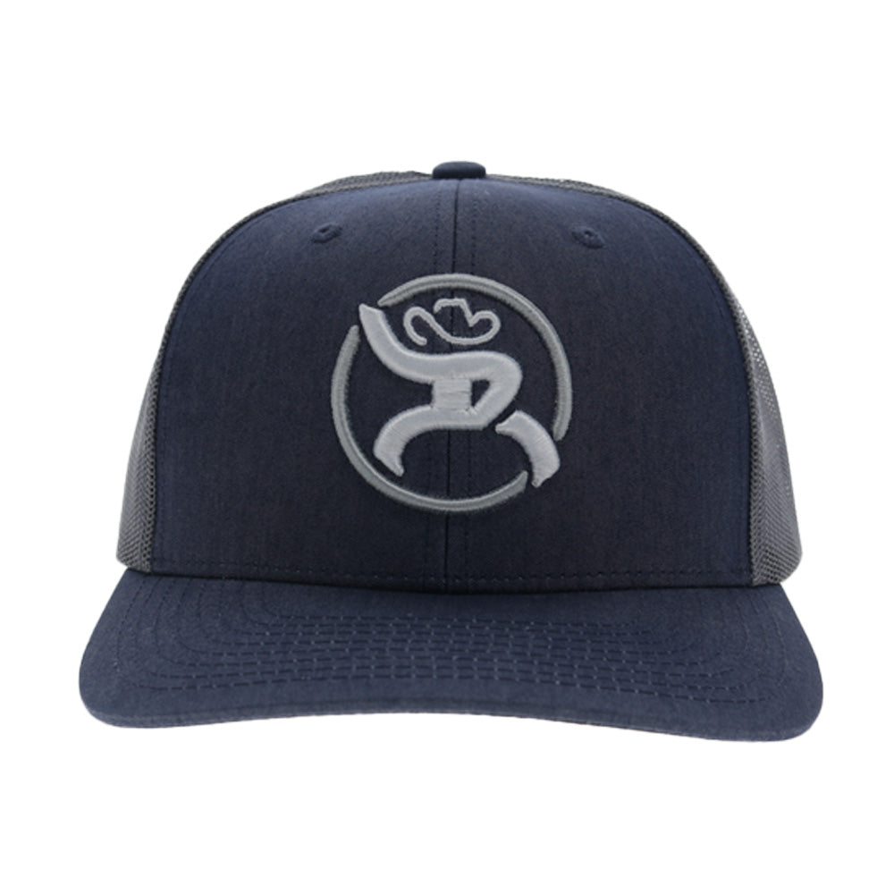 "Strap" Roughy Hat Charcoal /White