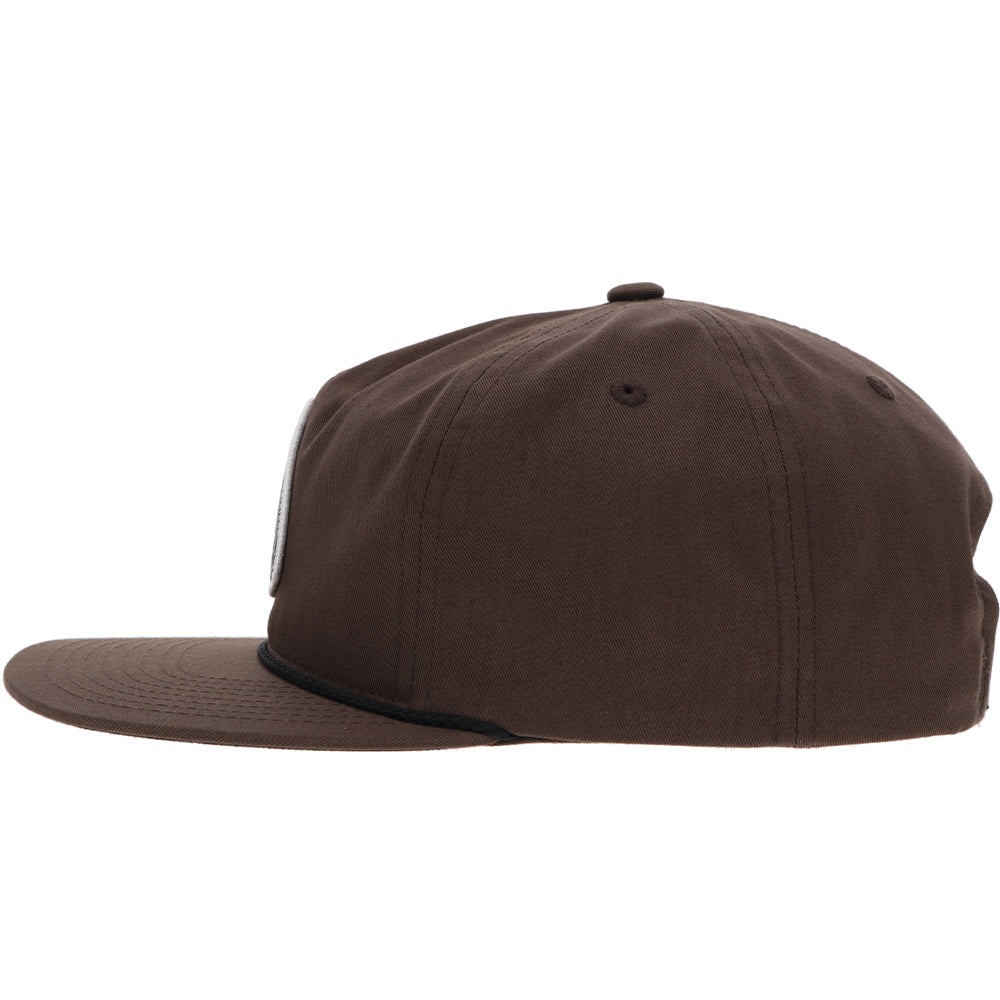 "Summit" Roughy Hat Brown w/Black & White Patch