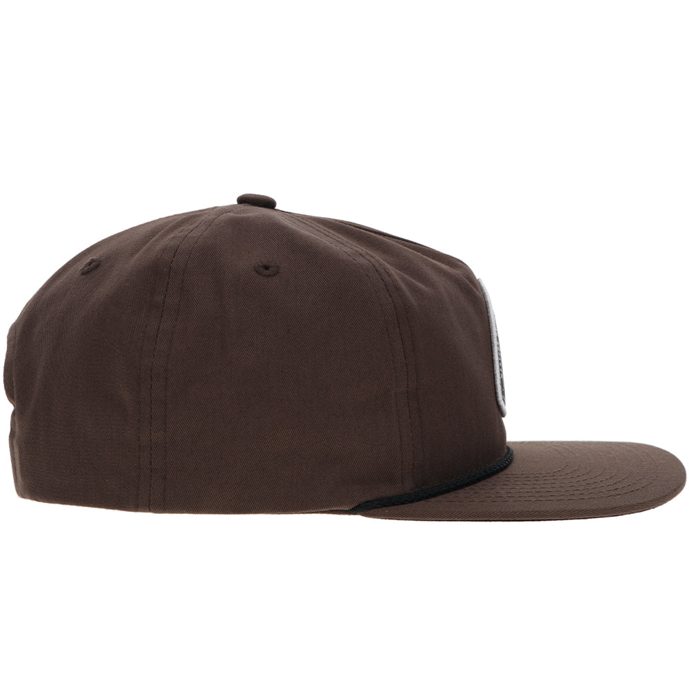 "Summit" Roughy Hat Brown w/Black & White Patch