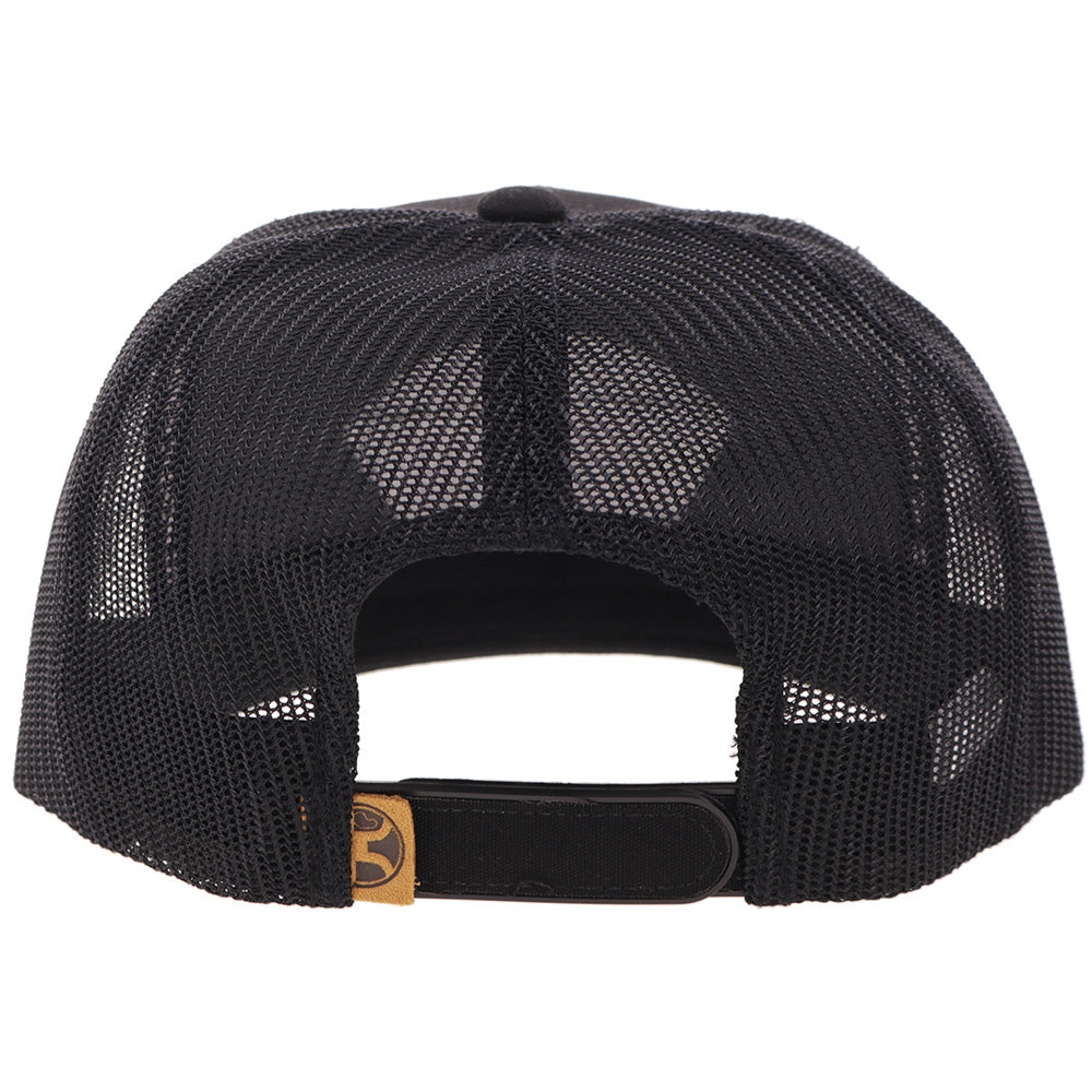 "Cavvy" Punchy Hat Black w/Leather Patch