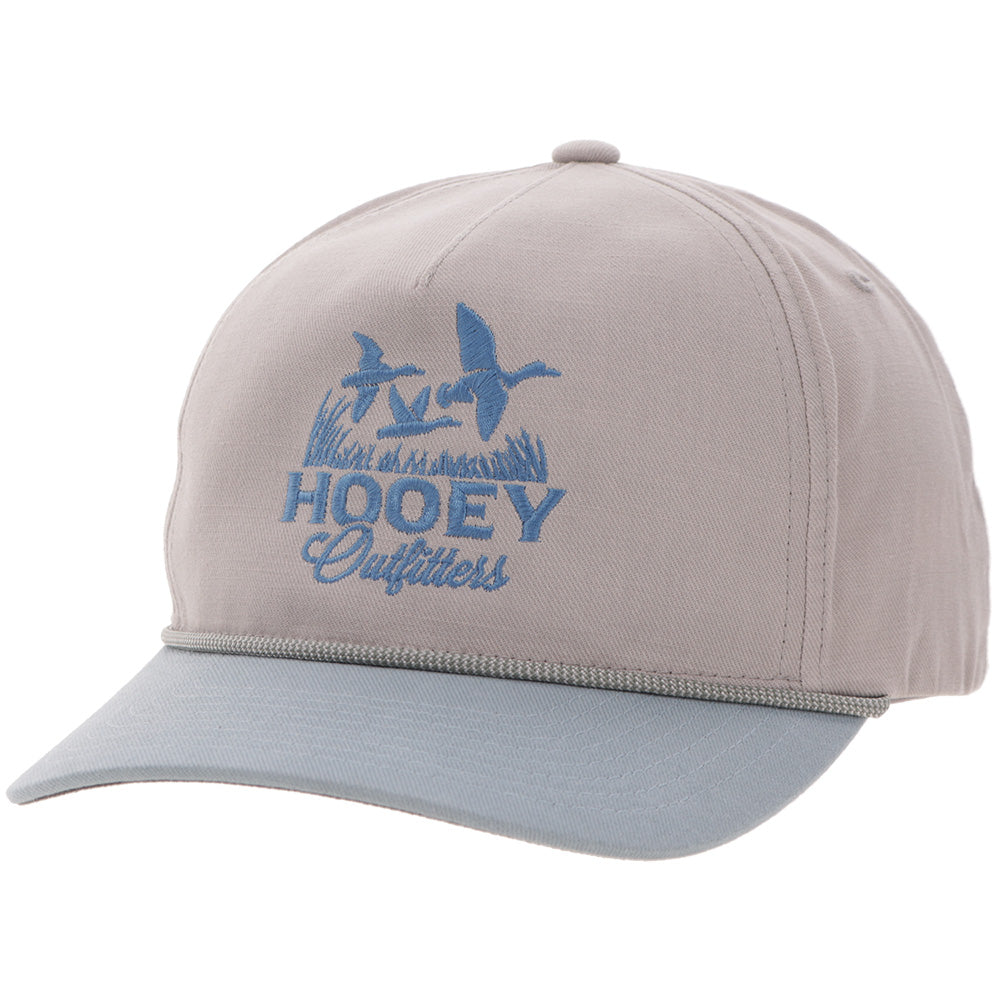 "Decoy" Hat Grey w/Light Blue Logo