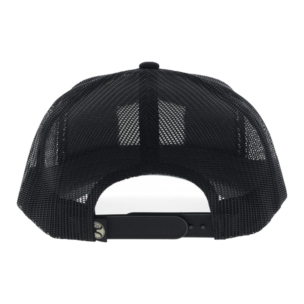 Toller 6-Panel Trucker Snapback Hooey Hat Tan/Black