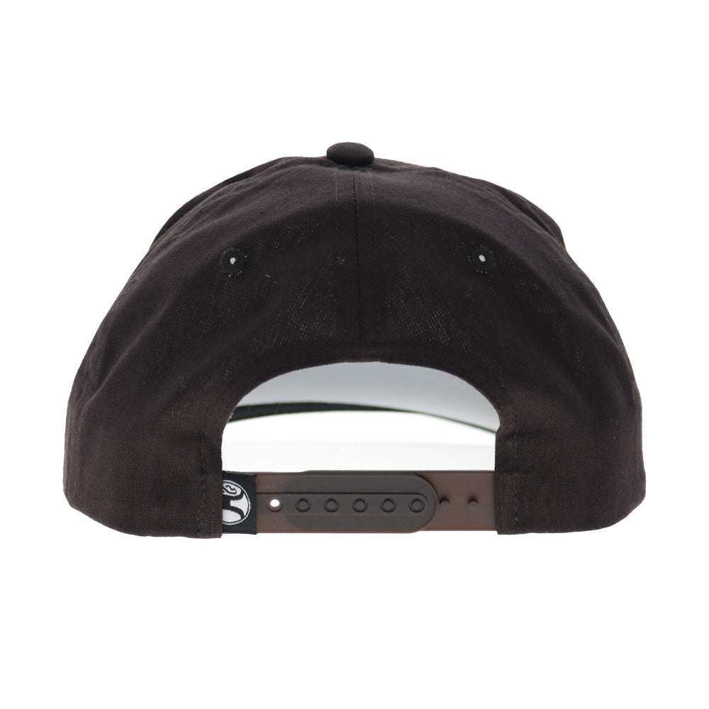 Bass 5-Panel Full Surround Snapback Hat Brown