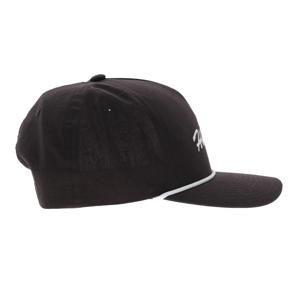 Bass 5-Panel Full Surround Snapback Hat Brown