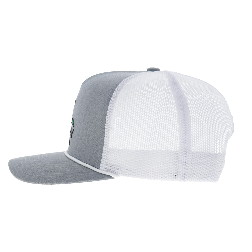 Mallard 5-Panel Trucker Snapback Hooey Hat Grey/White