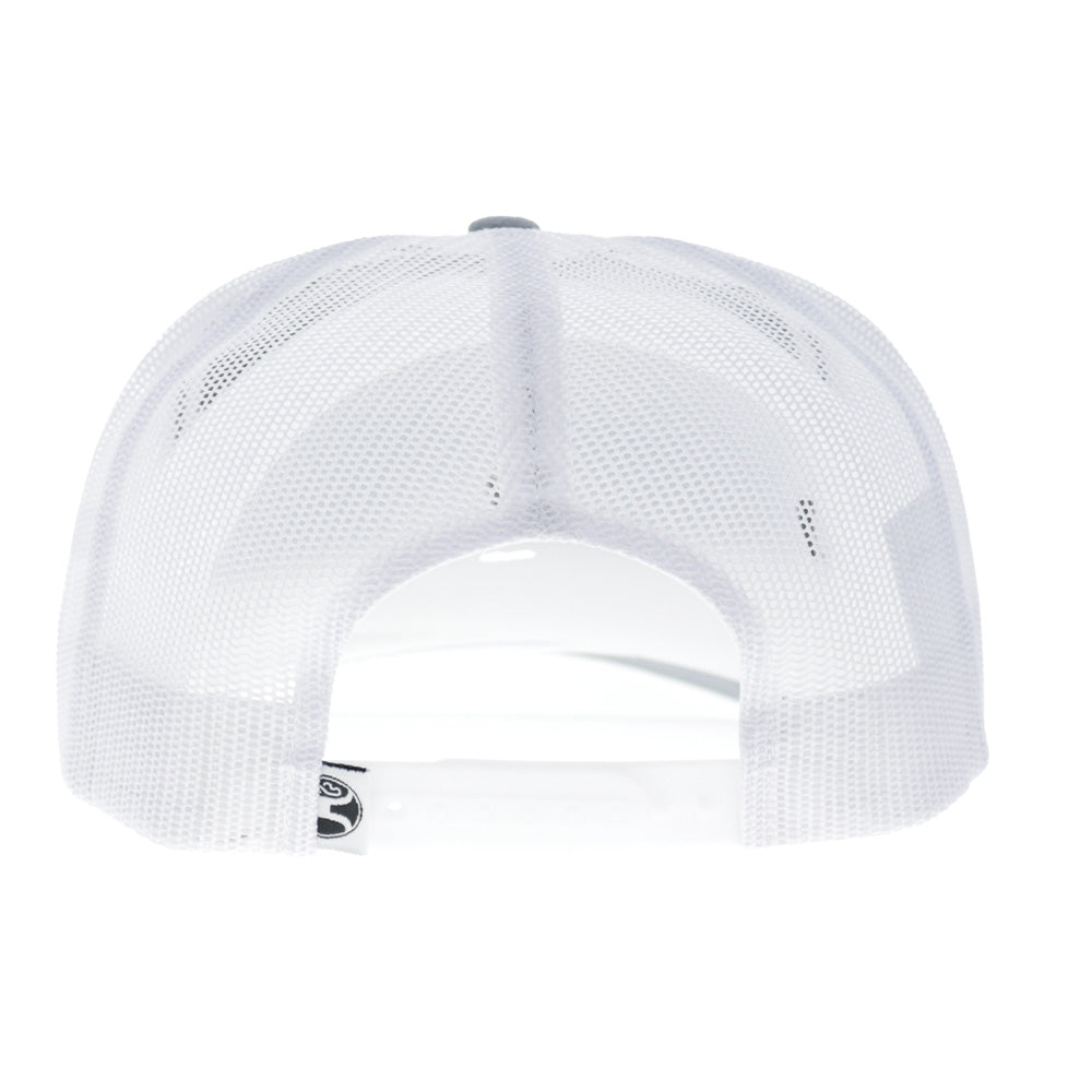 Mallard 5-Panel Trucker Snapback Hooey Hat Grey/White