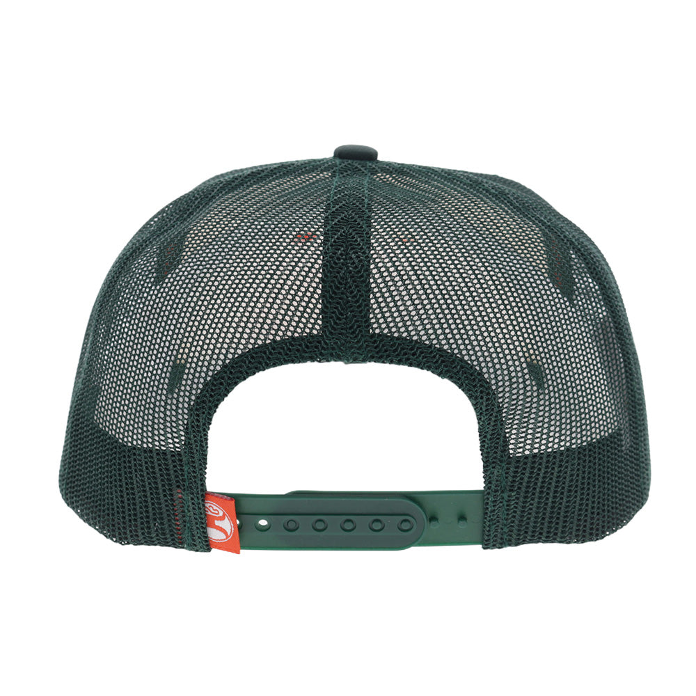 Carrizo 5-Panel Trucker Snapback Hat White/Green