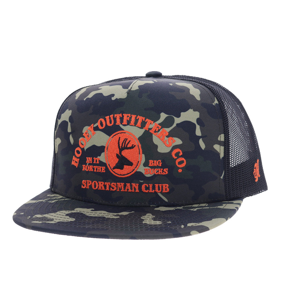 Sportsman 5-Panel Trucker Snapback Hat Camo