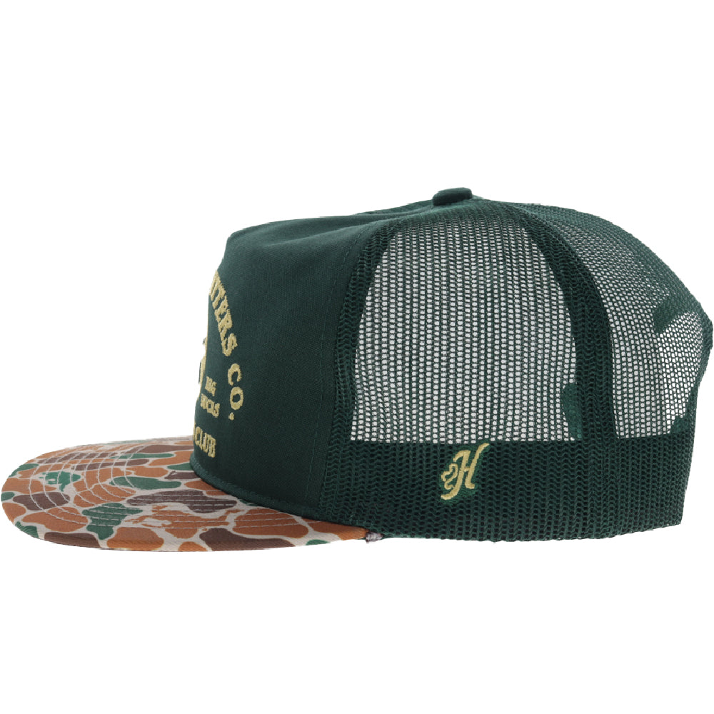Sportsman 5-Panel Trucker Snapback Hat Green/Camo