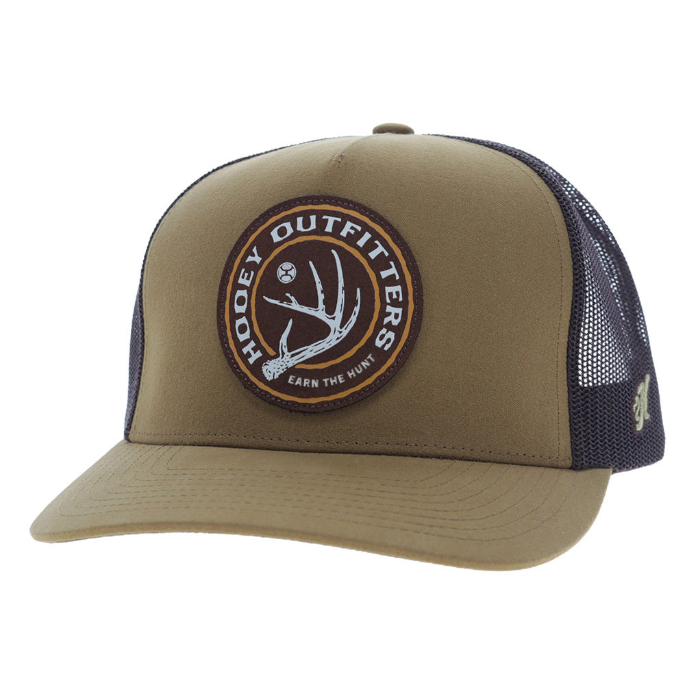 Scout 5-Panel Trucker Snapback Hat Tan/Brown