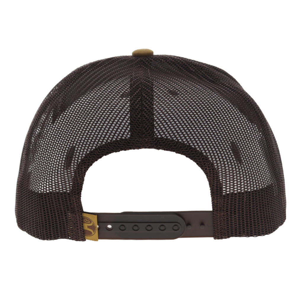 Scout 5-Panel Trucker Snapback Hat Tan/Brown