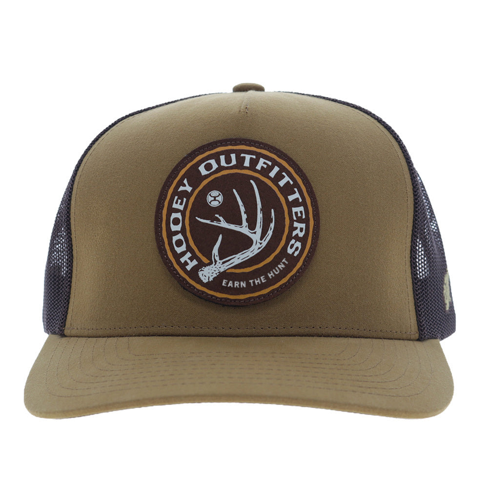 Scout 5-Panel Trucker Snapback Hat Tan/Brown