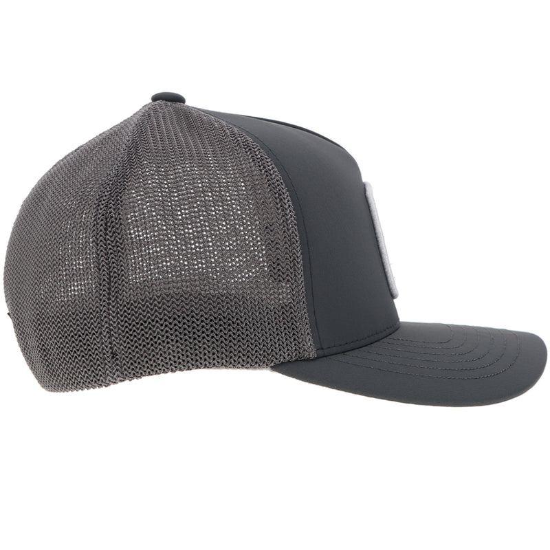 right side of grey, flexfit Cowbpys x Hooey hat