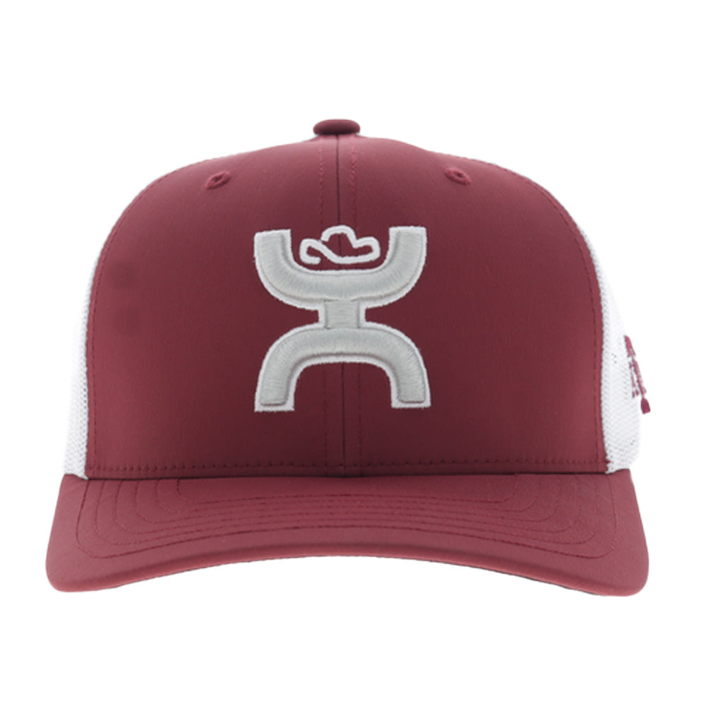Texas A&M Hat Maroon/White w/Grey & White Hooey Logo