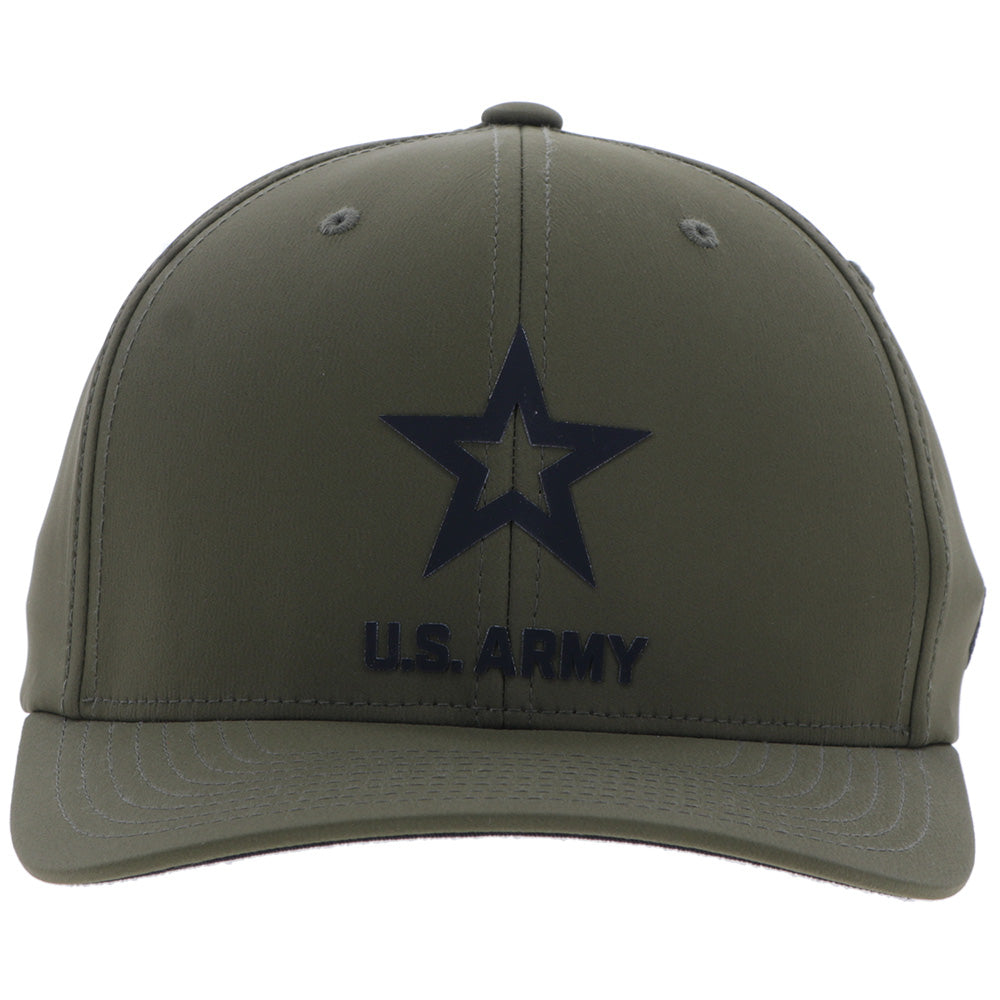 US Army Hat Green w/Black Logo