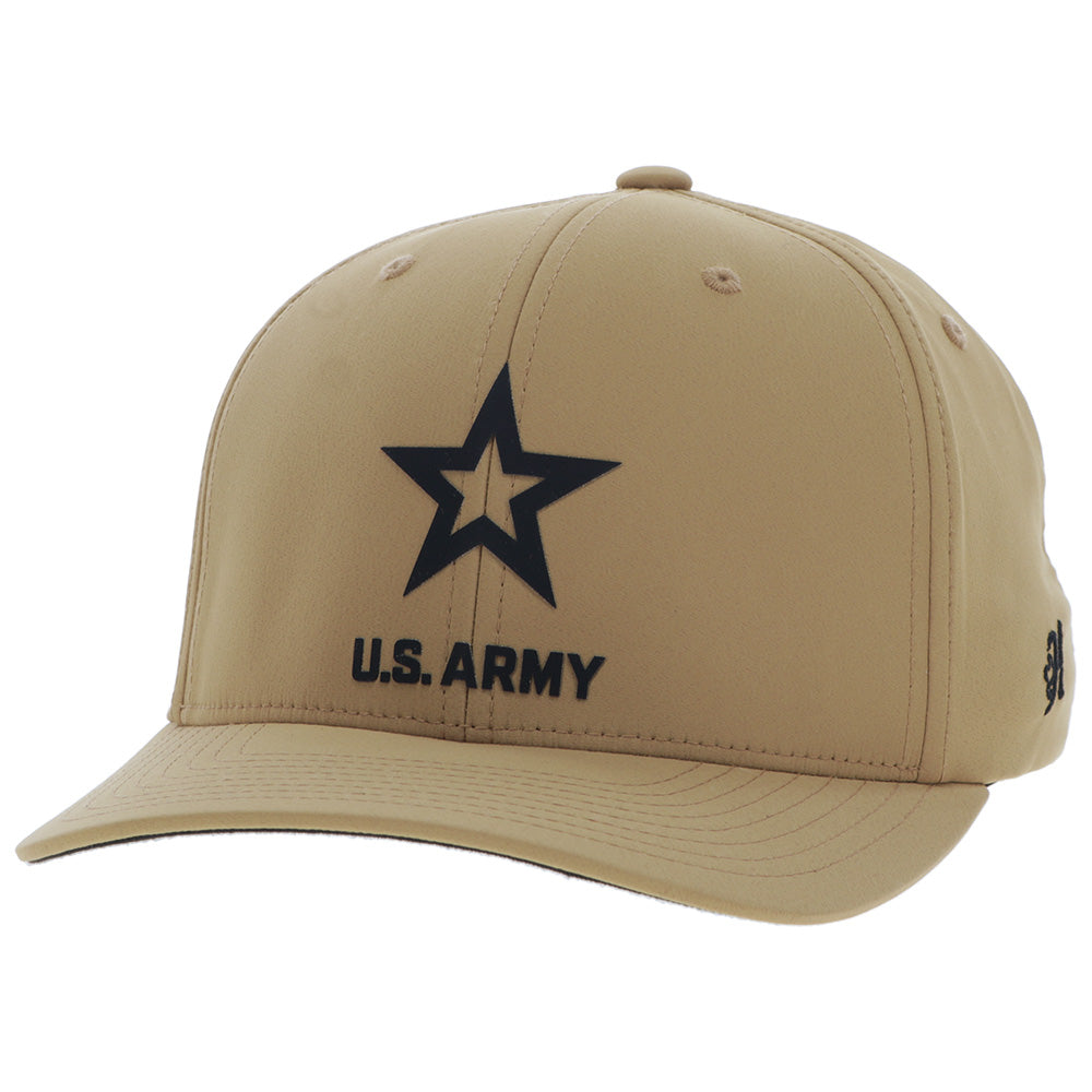US Army Hat Tan w/Black Logo