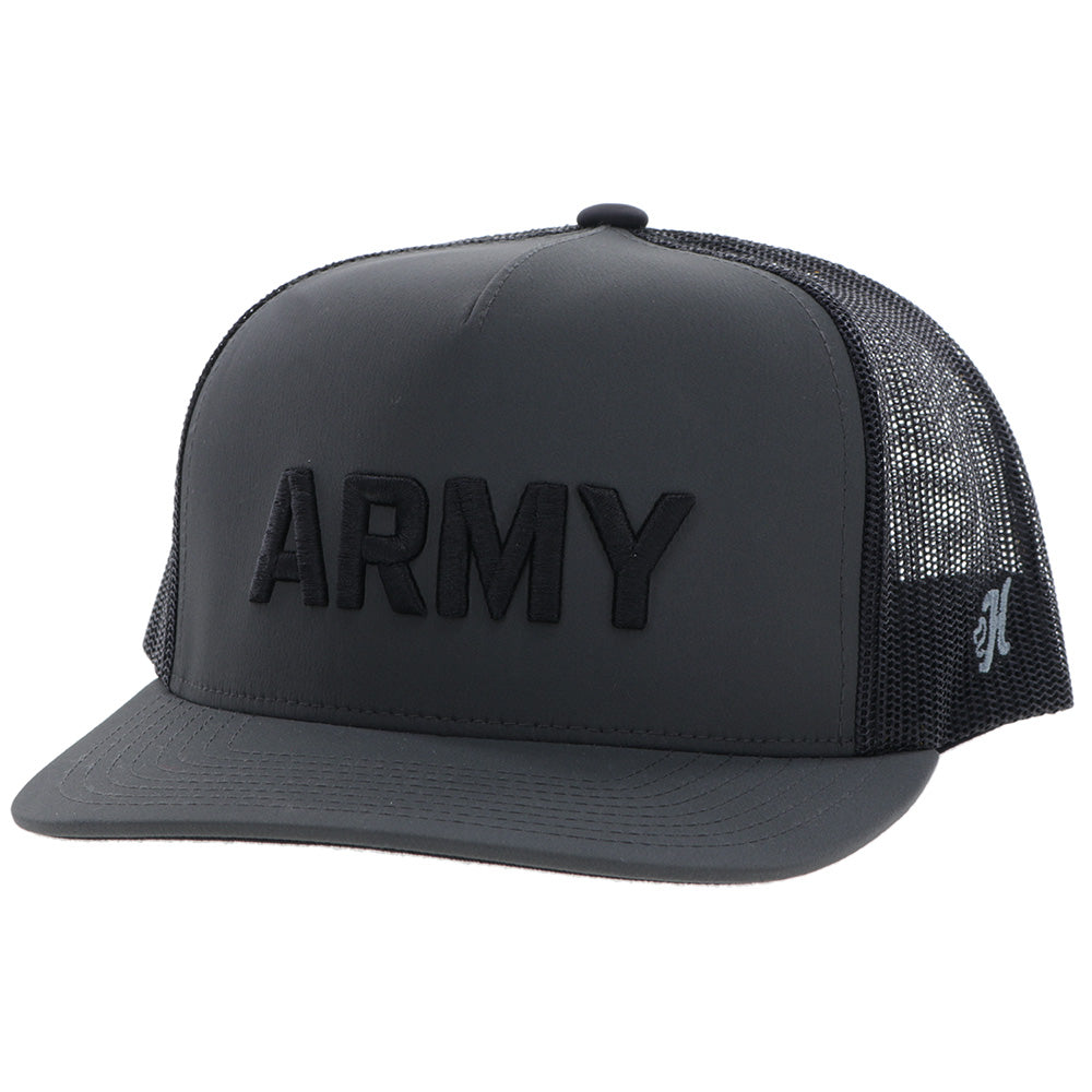 US Army Hat Charcoal Black w/Army Wordmark Logo