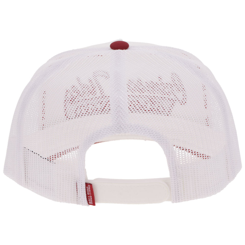 "University Of Alabama" Hat White w/Red Crimson Tide Logo