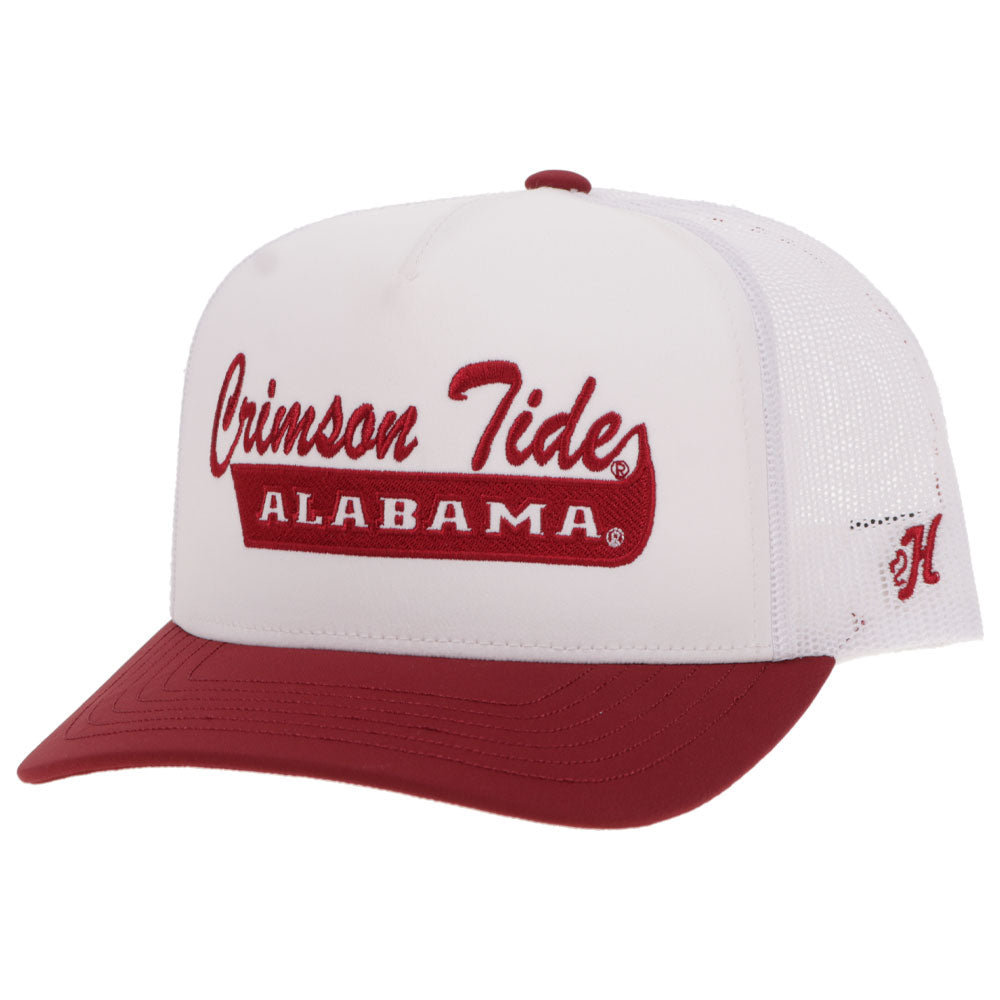 "University Of Alabama" Hat White w/Red Crimson Tide Logo
