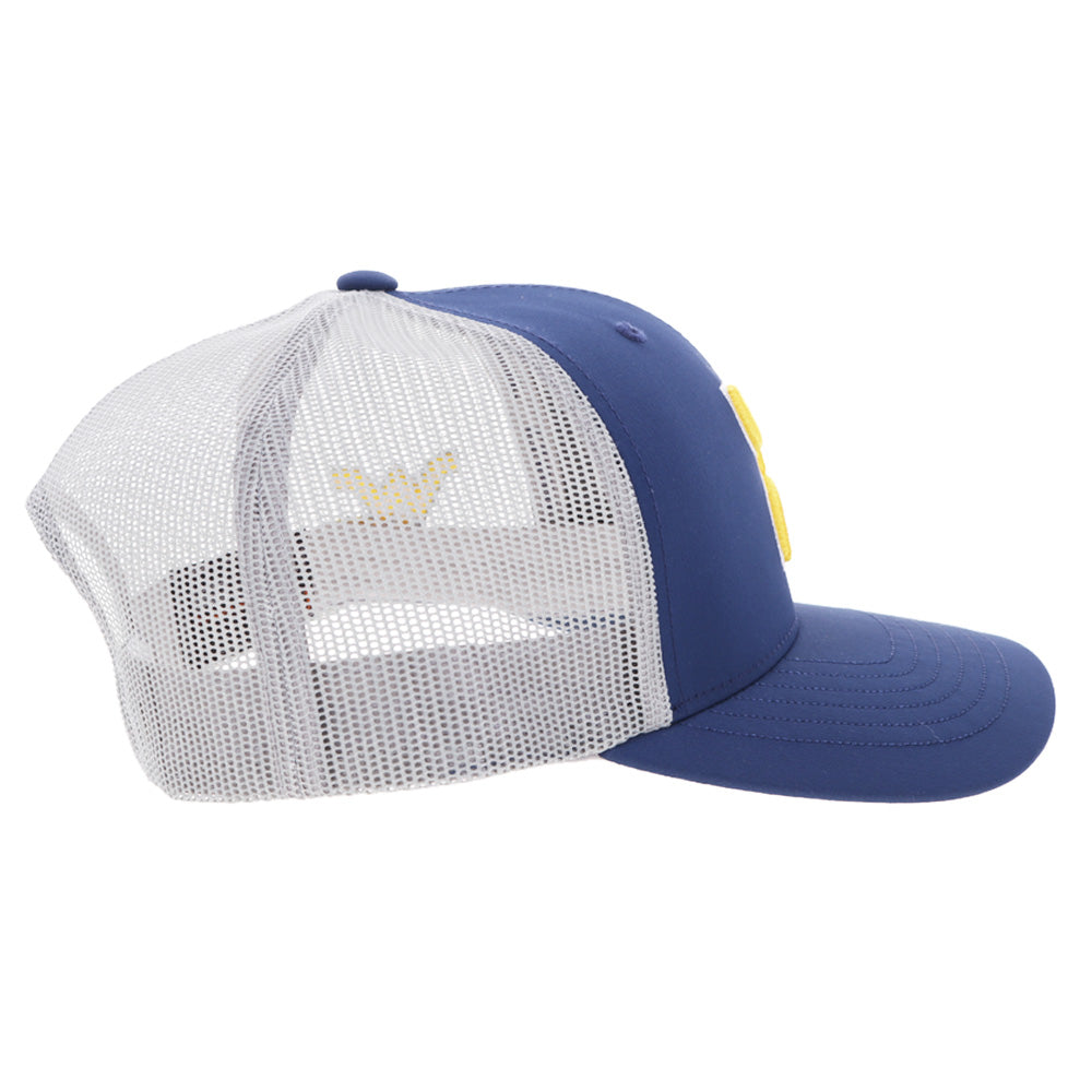 West Virginia University Hat Blue & Grey w/ Hooey Logo