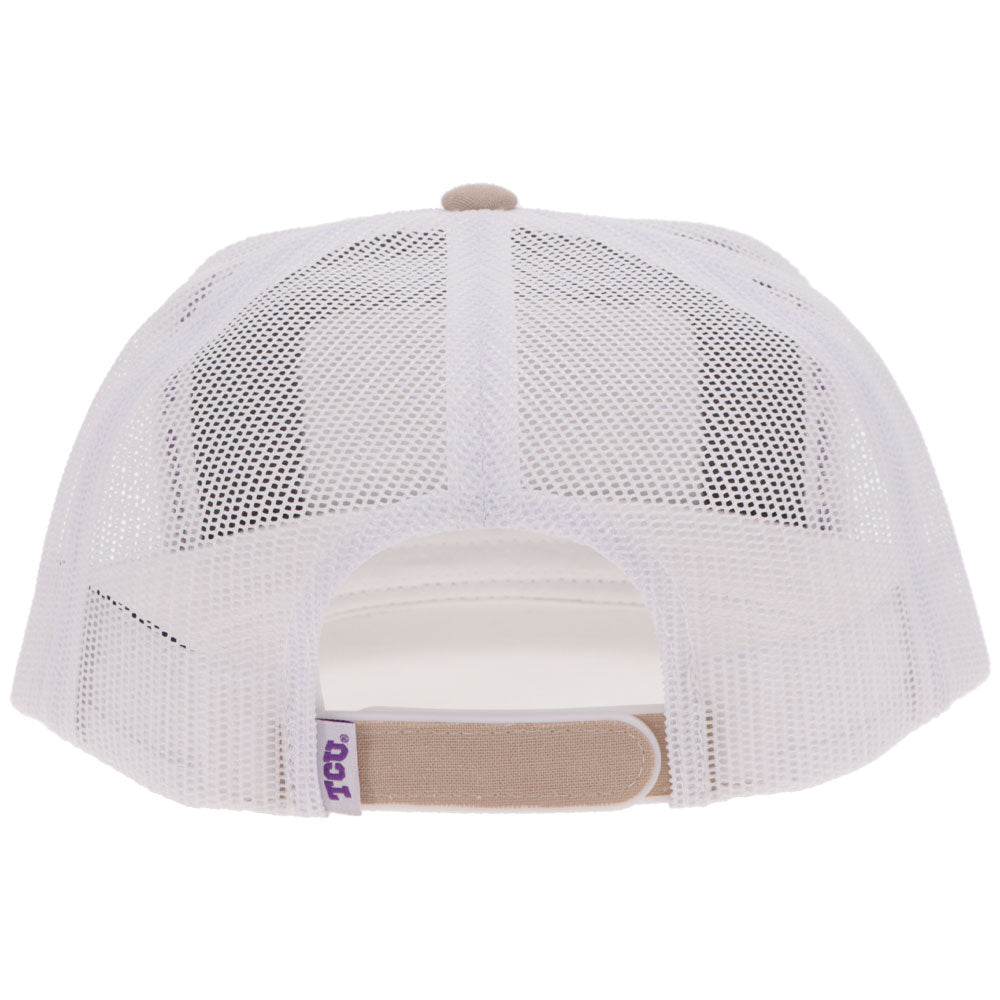 TCU Hooey Hat Tan/White w/Rectangle Patch