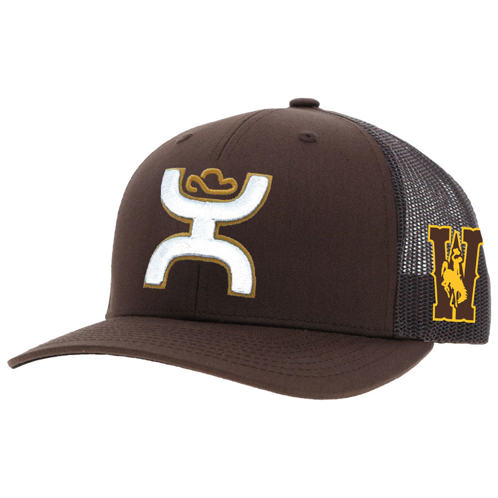 University Of Wyoming Hat Brown w/Yellow Hooey Logo