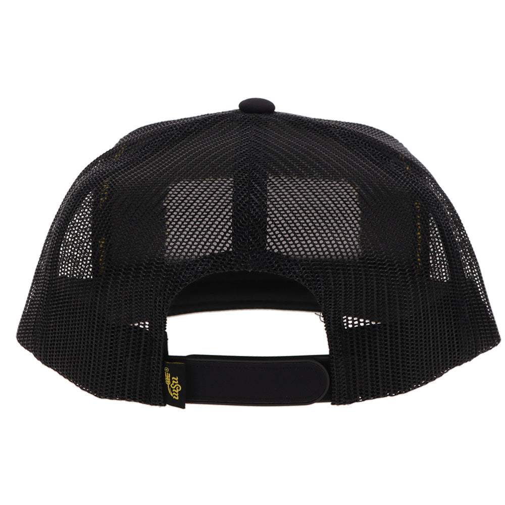 "Wichita State University" Hat Black w/Black & Yellow Patch