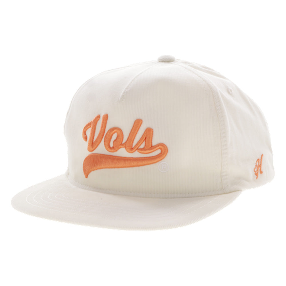 University of Tennessee Hat Cream Corduroy w/ Orange Vols Logo
