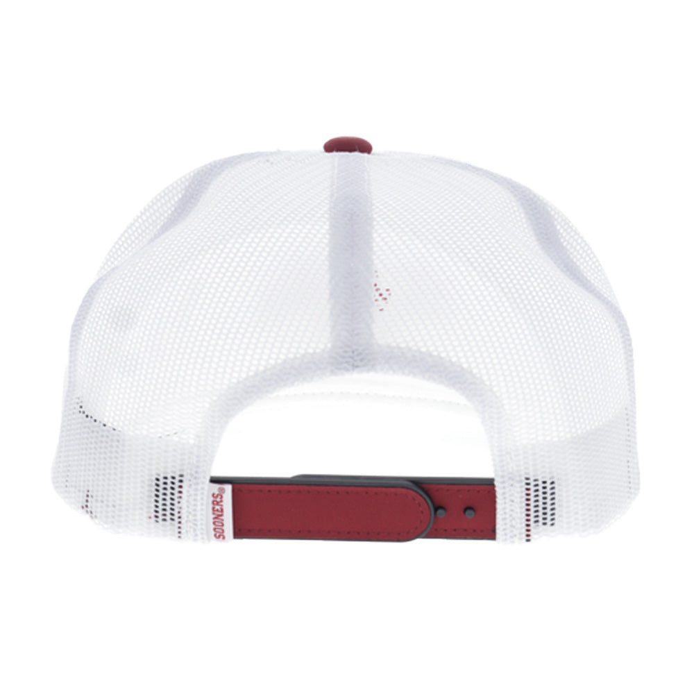"University of Oklahoma" Hat White w/Red Bill