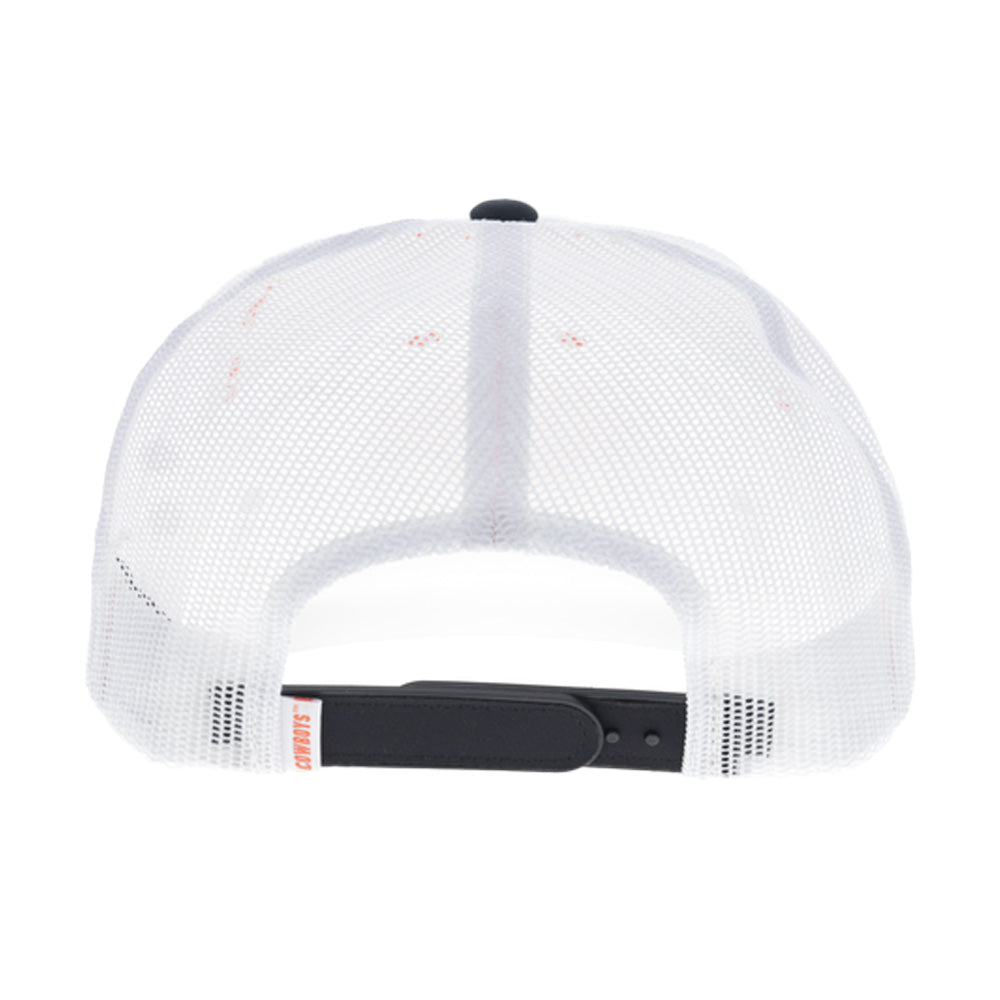 "Oklahoma State" Hat White w/Black Bill