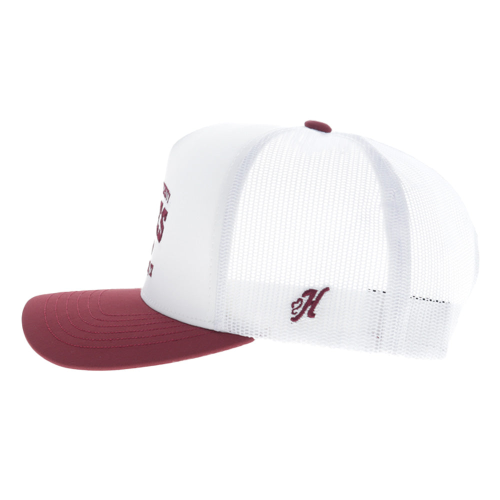 Texas A&M Hat White w/Maroon Bill