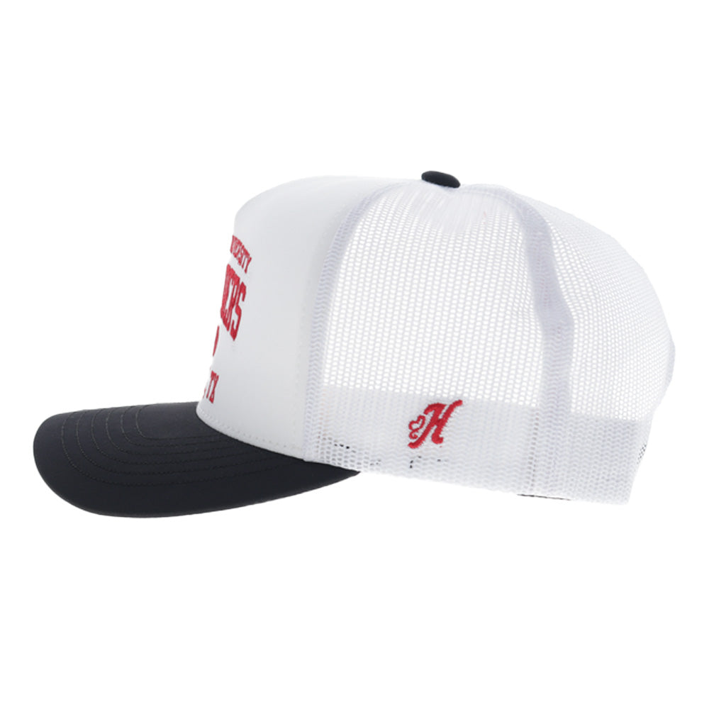 Texas Tech Hat White w/Black Bill