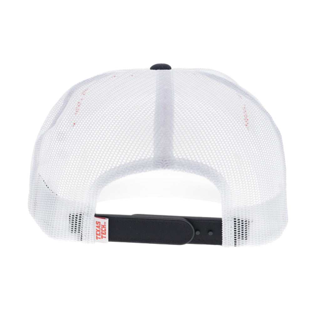 Texas Tech Hat White w/Black Bill