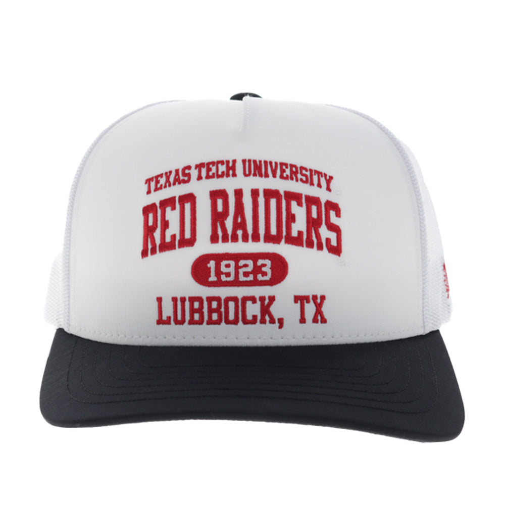 Texas Tech Hat White w/Black Bill