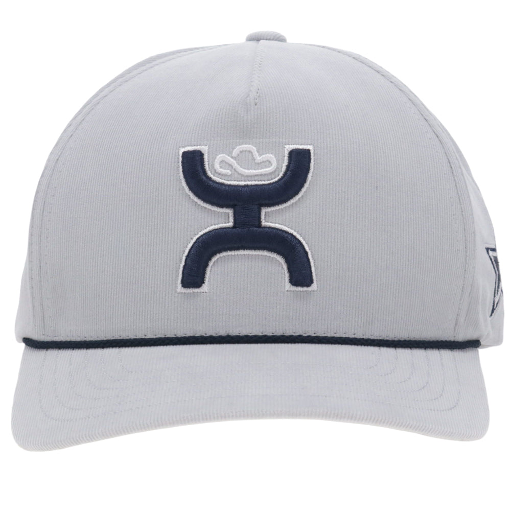 Dallas Cowboys 5-Panel Full Surround Snapback Hat Corduroy Grey