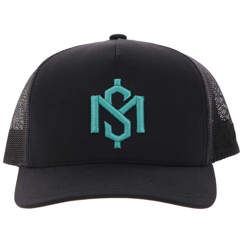 "Shad Money Mayfield " Hat Black w/Turquoise Logo
