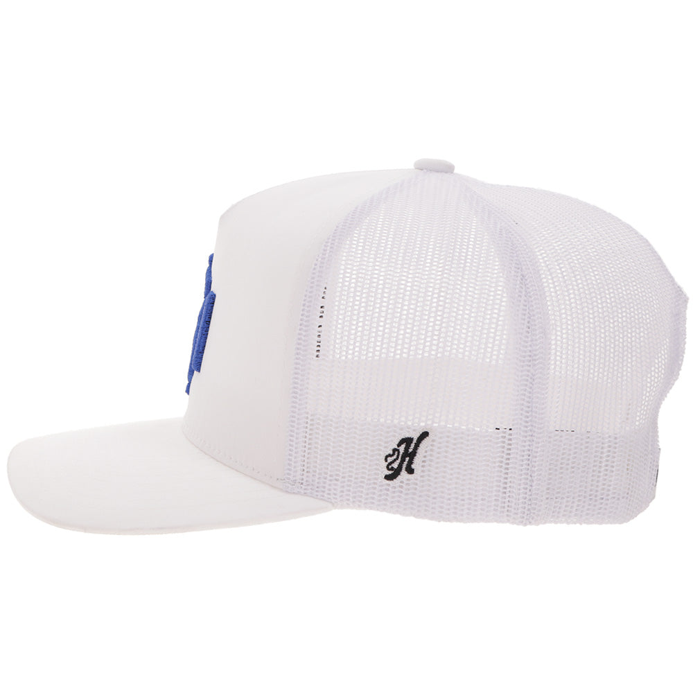 "Shad Money Mayfield " Hat White w/Royal Blue Logo