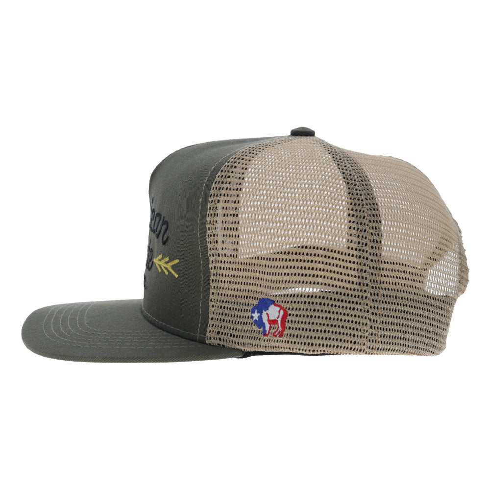 AMCC 5-Panel Trucker Snapback Hat Green/Tan