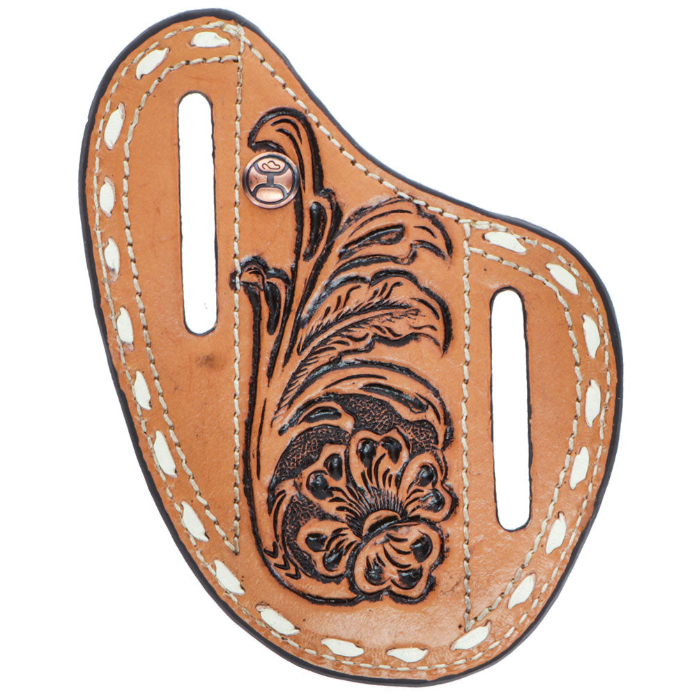 "Tuff" Tan Leather Pancake Knife Sheath