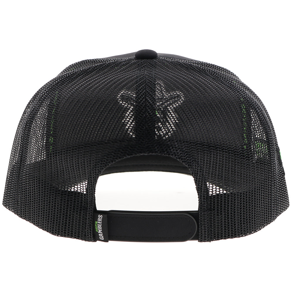 "Austin Gamblers" Hat Black w/White Logo