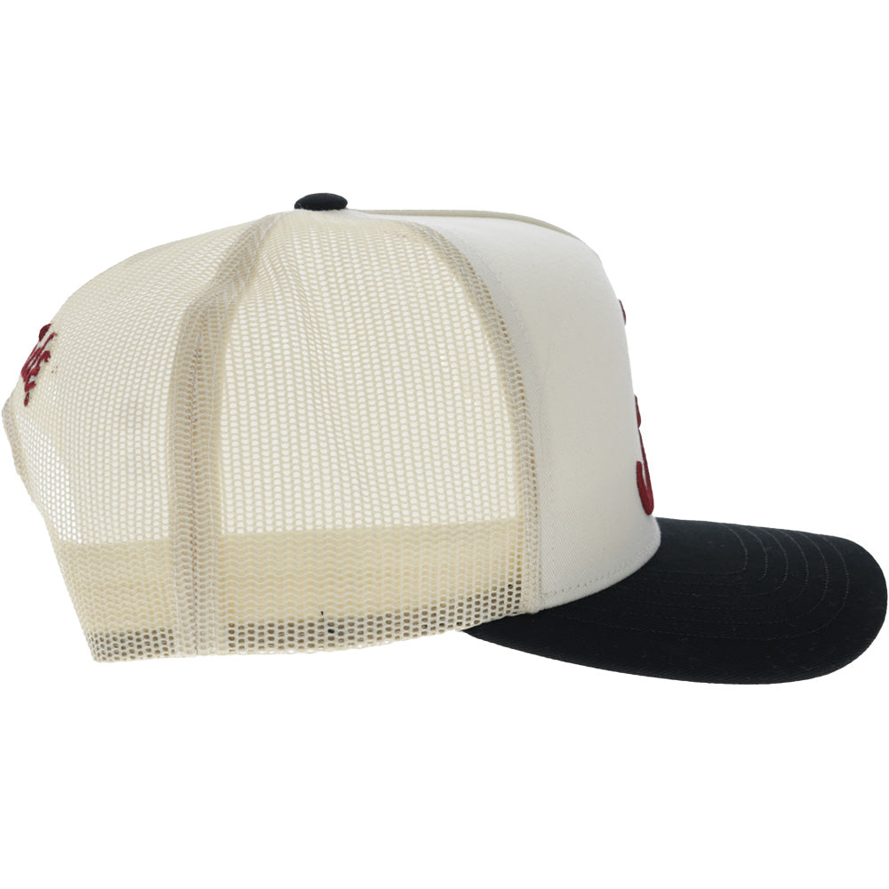 University Of Alabama 5-Panel Trucker Snapback Hat Cream/Black