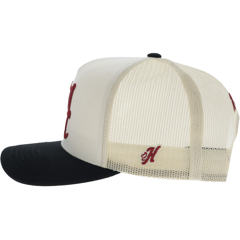 University Of Alabama 5-Panel Trucker Snapback Hat Cream/Black