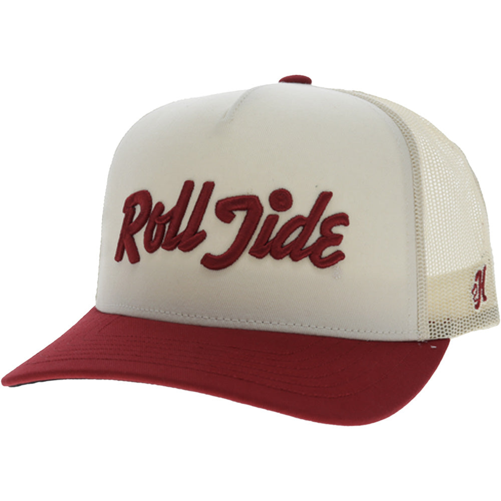 University Of Alabama 5-Panel Trucker Snapback Hat Cream/Crimson