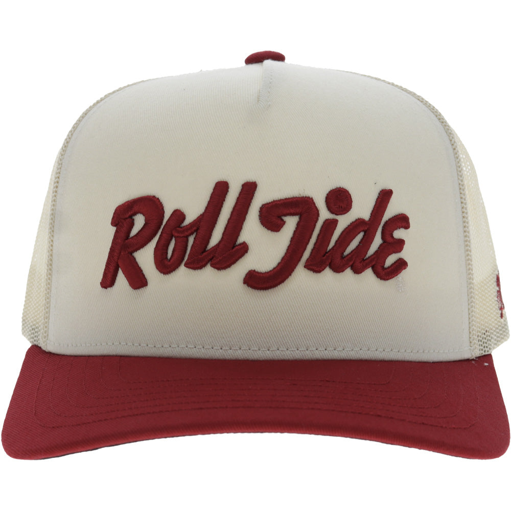 University Of Alabama 5-Panel Trucker Snapback Hat Cream/Crimson