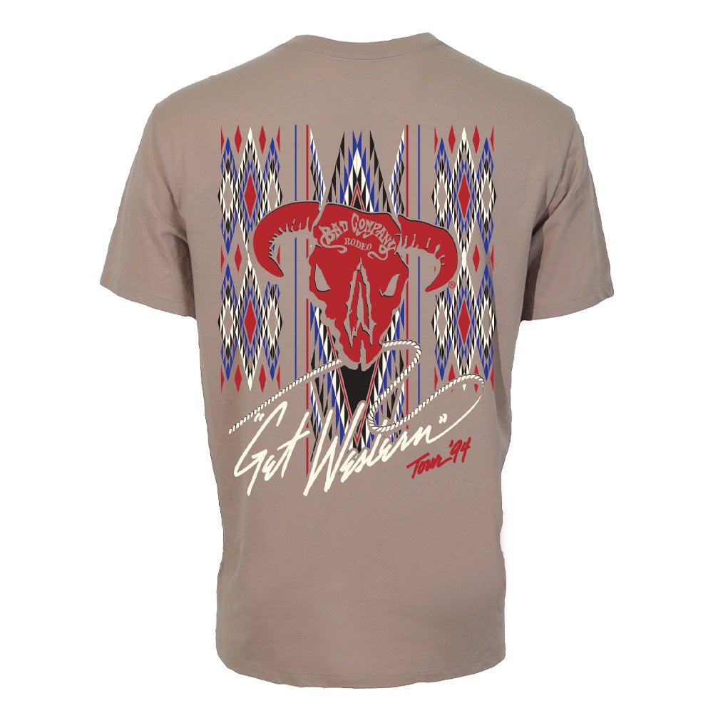Bad Company T-shirt Tan w/Multi-Color Logo