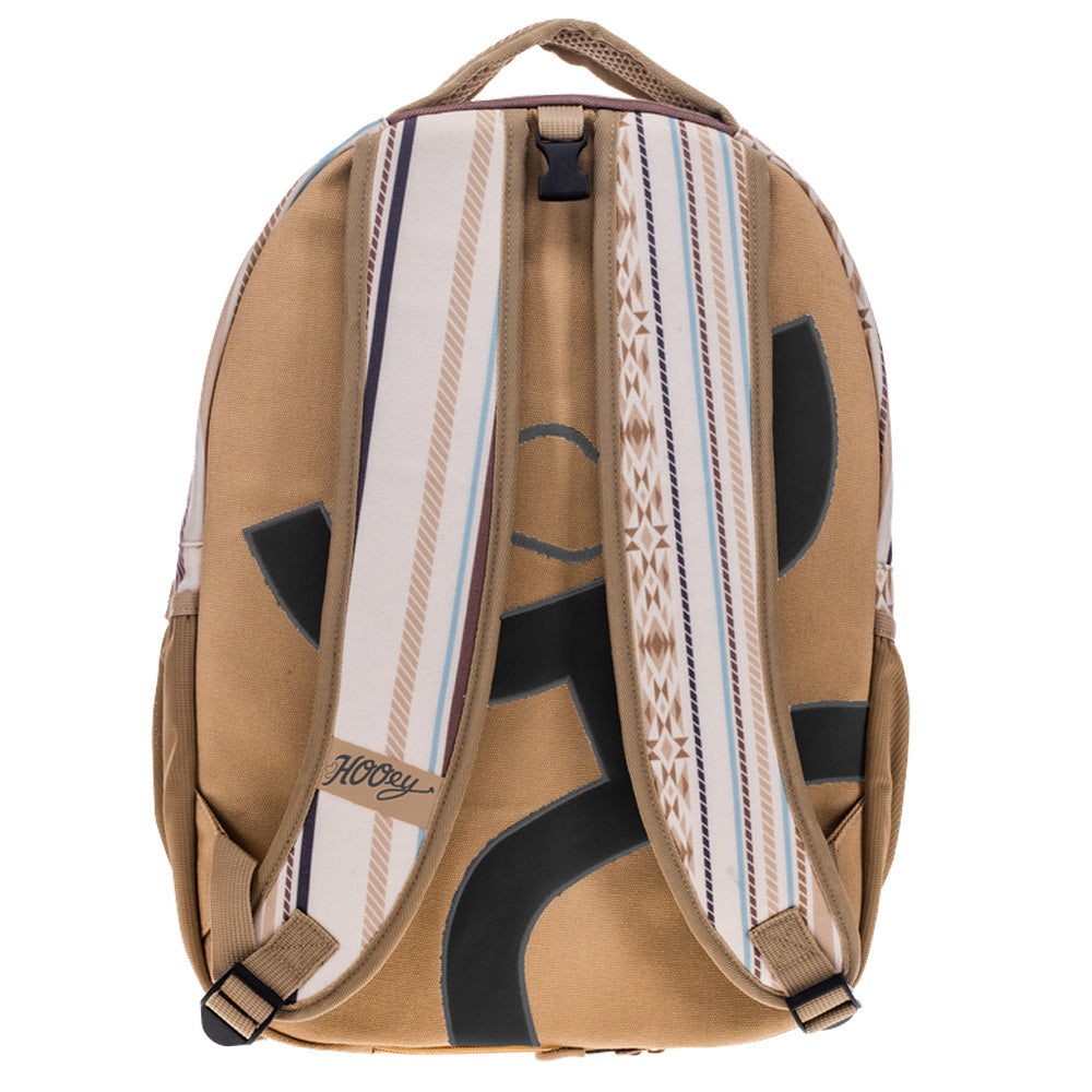 "Recess" Backpack Cream/Tan Serape Stripe