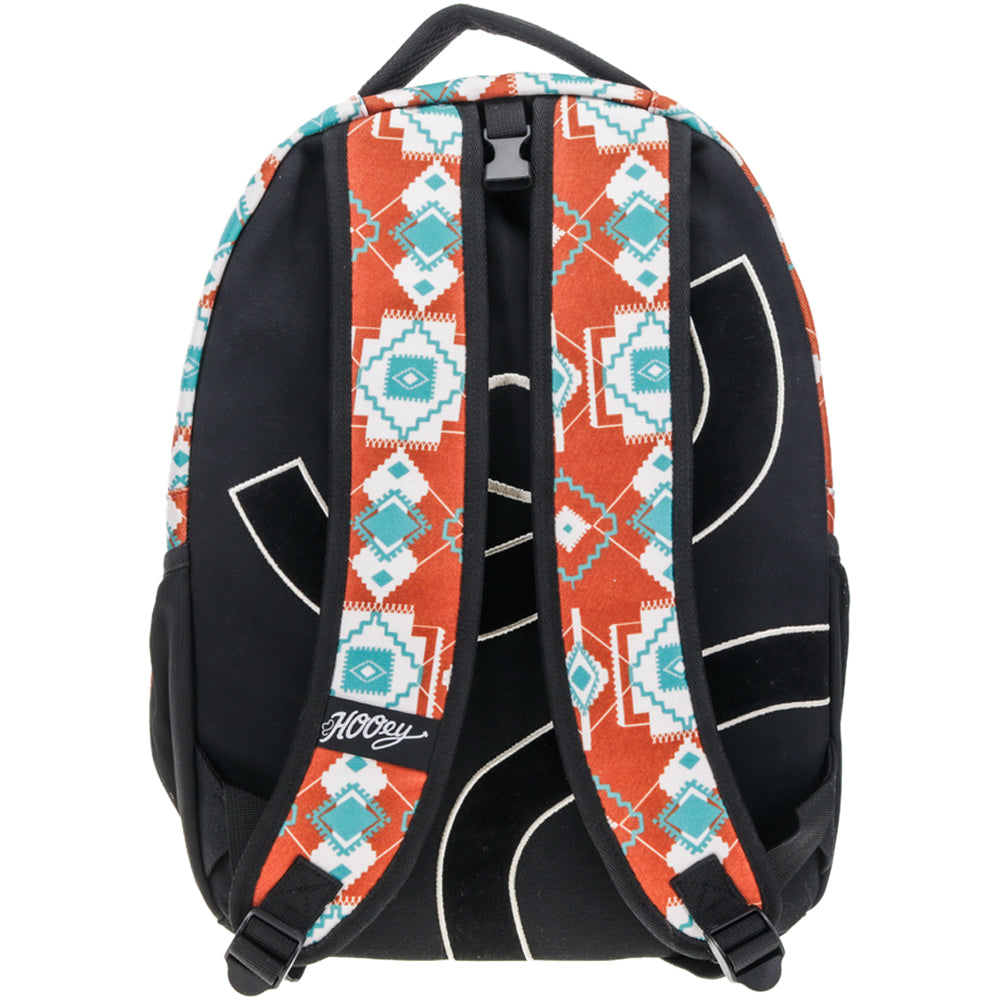 "Recess" Backpack Rust & Teal Aztec