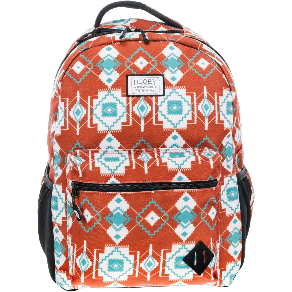 Hooey Recess Backpack Rust/ Teal Aztec