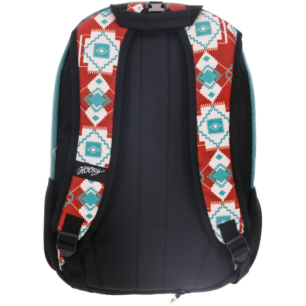 "Rockstar" Backpack Teal/Rust Aztec