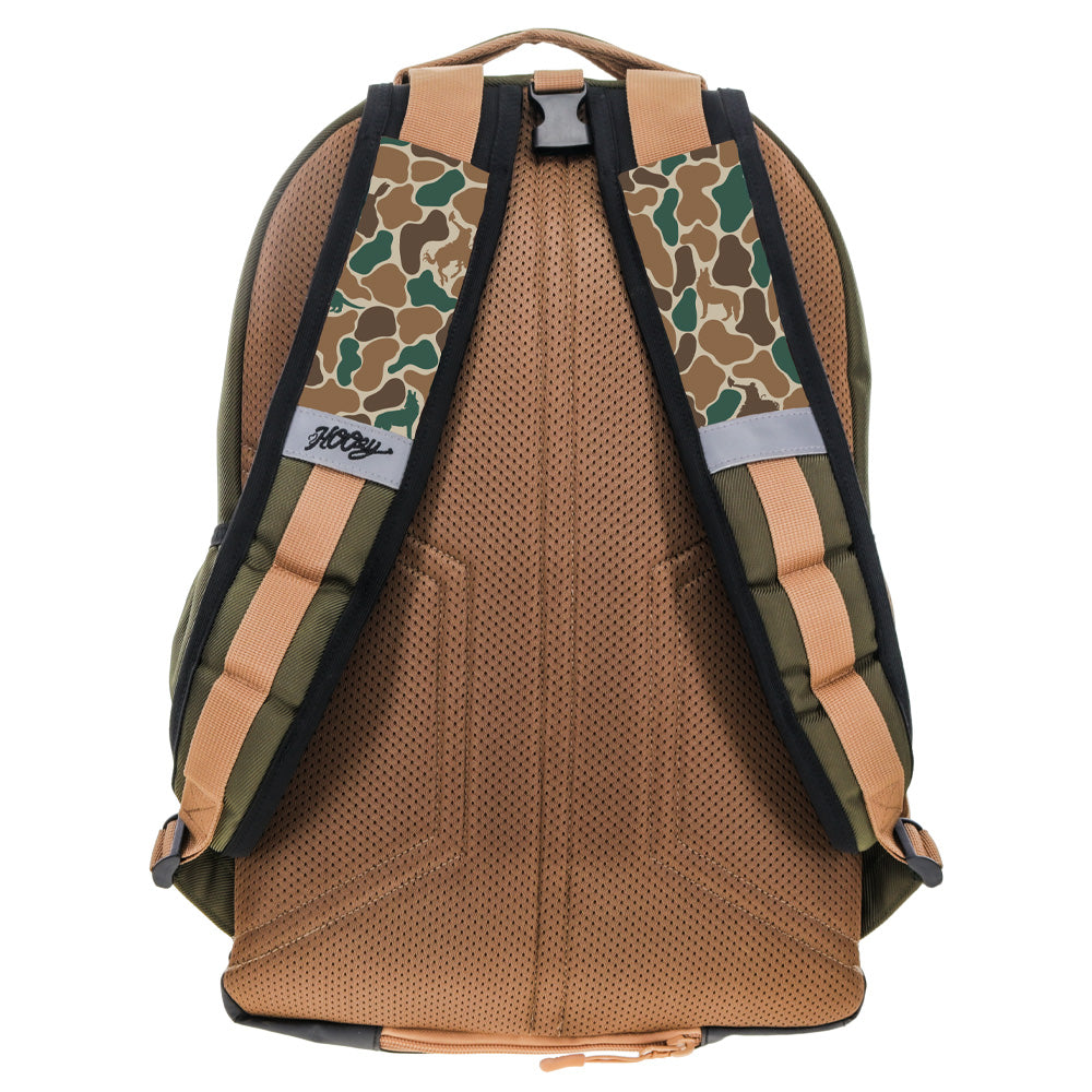"Ox" Hooey Backpack Green & Tan w/Camo